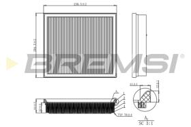 BREMSI FA1181 - FILTRO DE AIRE BMW