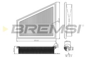 BREMSI FA1202 - FILTRO DE AIRE BMW