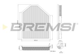 BREMSI FA1219 - FILTRO DE AIRE BMW