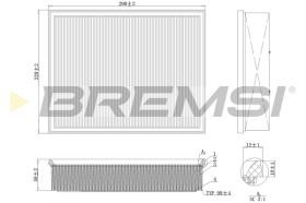 BREMSI FA1225 - FILTRO DE AIRE JEEP, DODGE