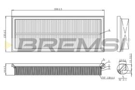 BREMSI FA1238 - FILTRO DE AIRE OPEL, PEUGEOT, CITROEN, DS