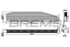 BREMSI FA1261 - FILTRO DE AIRE BMW