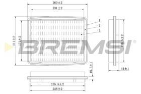 BREMSI FA1602 - FILTRO DE AIRE SUZUKI