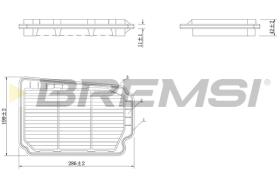 BREMSI FA1620 - FILTRO DE AIRE CHEVROLET