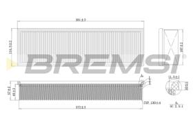 BREMSI FA1636 - FILTRO DE AIRE RENAULT, OPEL, ARO, VOLVO