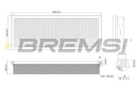 BREMSI FA1639 - FILTRO DE AIRE MERCEDES (1 UNIDAD)