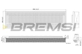 BREMSI FA2107 - FILTRO DE AIRE MERCEDES-BENZ