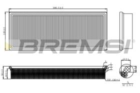 BREMSI FA2109 - FILTRO DE AIRE AUDI