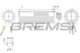 BREMSI FA2114 - FILTRO DE AIRE SAAB