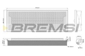 BREMSI FA2127 - FILTRO DE AIRE MERCEDES-BENZ, PUCH