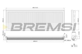 BREMSI FA2137 - FILTRO DE AIRE FORD