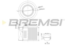 BREMSI FA2142 - FILTRO DE AIRE RENAULT