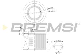 BREMSI FA2142 - FILTRO DE AIRE RENAULT