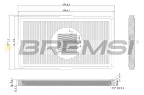 BREMSI FA2147 - FILTRO DE AIRE ALFA ROMEO