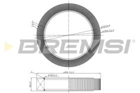 BREMSI FA2258 - FILTRO DE AIRE MERCEDES-BENZ