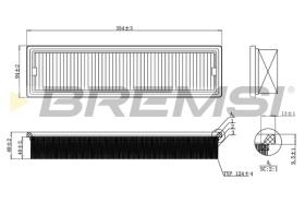 BREMSI FA2289 - FILTRO DE AIRE FORD