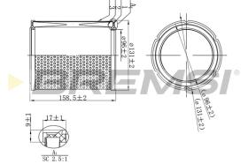 BREMSI FA2295 - FILTRO DE AIRE FIAT, PEUGEOT, CITROEN