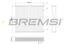 BREMSI FC0078C - FILTRO HABITACULO RENAULT, NISSAN, LADA