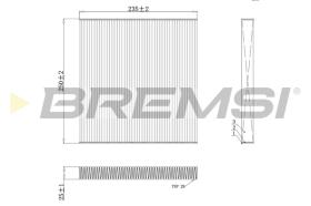 BREMSI FC0082C - FILTRO HABITACULO FIAT, PEUGEOT, CITROEN