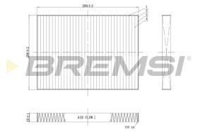 BREMSI FC0084C - FILTRO HABITACULO VW, AUDI, SEAT, SKODA