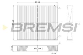 BREMSI FC0094C - FILTRO HABITACULO FORD