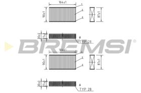 BREMSI FC0425 - FILTRO HABITACULO BMW, ALPINA