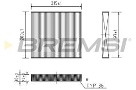 BREMSI FC0431 - FILTRO HABITACULO ALFA ROMEO