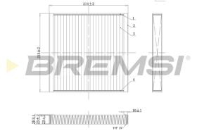 BREMSI FC0437C - FILTRO HABITACULO SMART