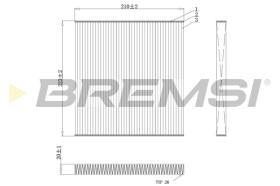 BREMSI FC0445C - FILTRO HABITACULO NISSAN