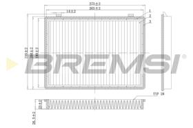 BREMSI FC0466C - FILTRO HABITACULO OPEL, CHEVROLET