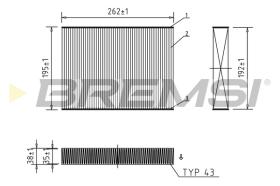 BREMSI FC0469 - FILTRO HABITACULO FIAT, RENAULT, NISSAN