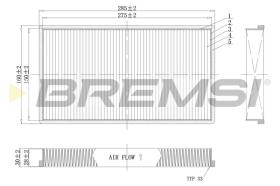 BREMSI FC0488C - FILTRO HABITACULO FIAT