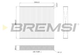 BREMSI FC0855C - FILTRO HABITACULO FIAT, PEUGEOT, CITROEN