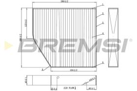 BREMSI FC0875A - FILTRO HABITACULO MERCEDES-BENZ