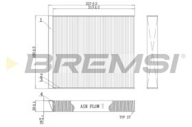 BREMSI FC0971C - FILTRO HABITACULO RENAULT