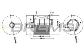 BREMSI FA0529 - FILTRO DE AIRE AUDI