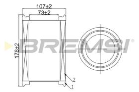 BREMSI FA0546 - FILTRO DE AIRE RENAULT, NISSAN