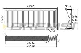 BREMSI FA0560 - FILTRO DE AIRE SMART