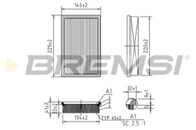 BREMSI FA0600 - FILTRO DE AIRE SUZUKI