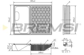 BREMSI FA0641 - FILTRO DE AIRE IVECO