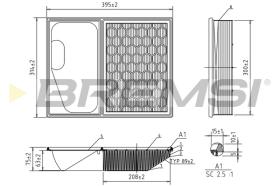BREMSI FA0642 - FILTRO DE AIRE IVECO
