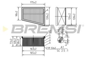 BREMSI FA0644 - FILTRO DE AIRE RENAULT, NISSAN, OPEL