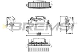 BREMSI FA0647 - KIT FILTROS DE AIRE MERCEDES-BENZ