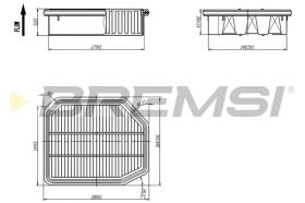 BREMSI FA1089 - FILTRO DE AIRE HONDA