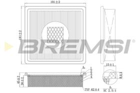 BREMSI FA1139 - FILTRO DE AIRE OPEL, CHEVROLET