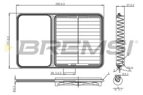 BREMSI FA1209 - FILTRO DE AIRE TOYOTA