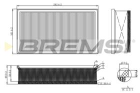 BREMSI FA1214 - FILTRO DE AIRE OPEL, PEUGEOT, CITROEN, DS