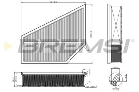 BREMSI FA1215 - FILTRO DE AIRE VOLVO