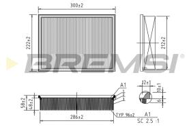 BREMSI FA1394 - FILTRO DE AIRE LAND ROVER