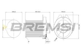 BREMSI FA1677 - FILTRO DE AIRE PEUGEOT, CITROEN, TALBOT